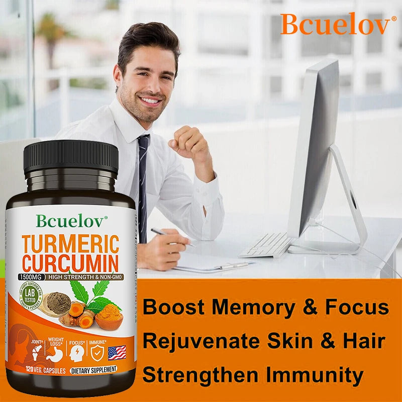 Turmeric Curcumin Capsules - Joint, Immune & Digestive Health Support