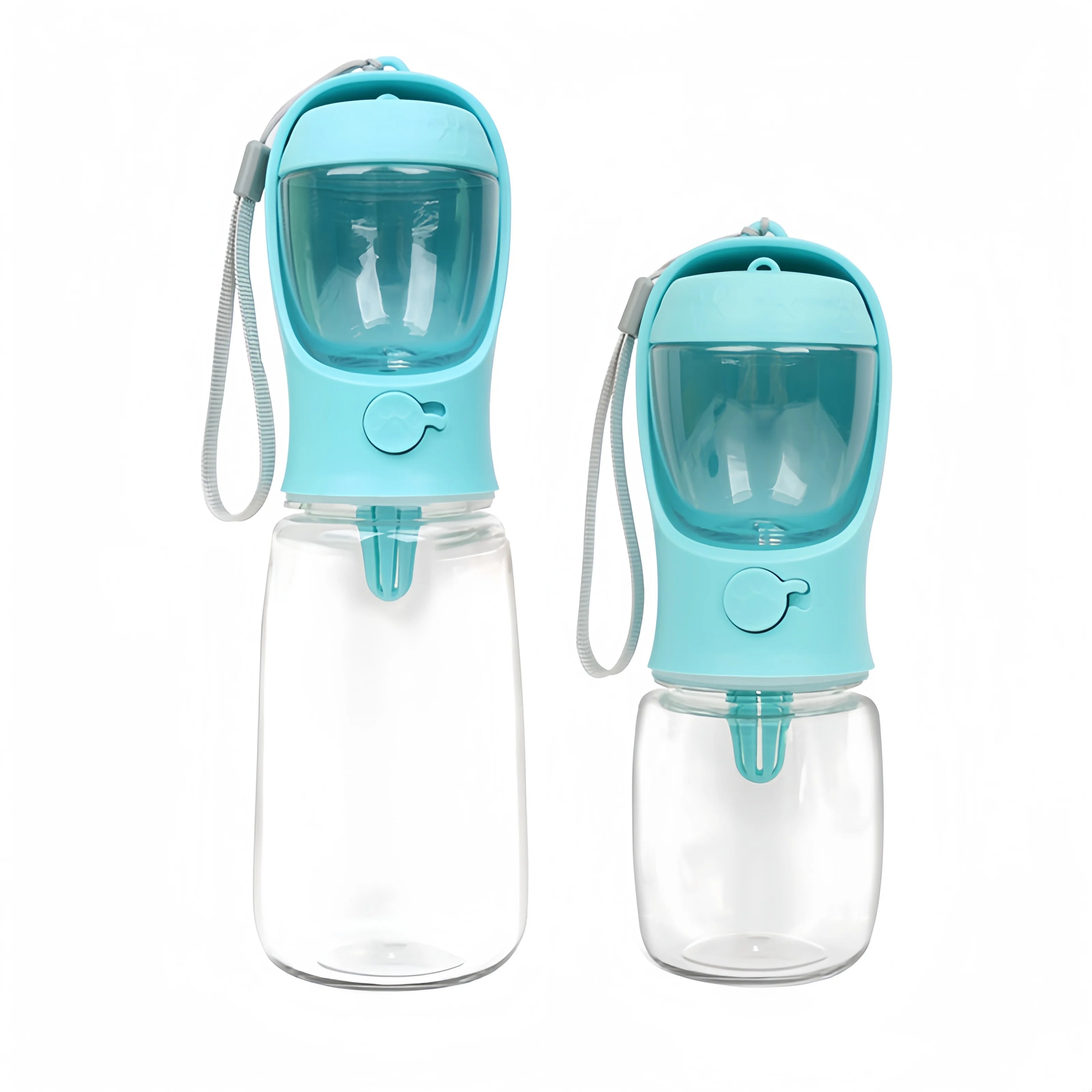 2-in-1 Portable Dog Water Bottle & Food Container - 550ml Travel Pet Feeder Bowl