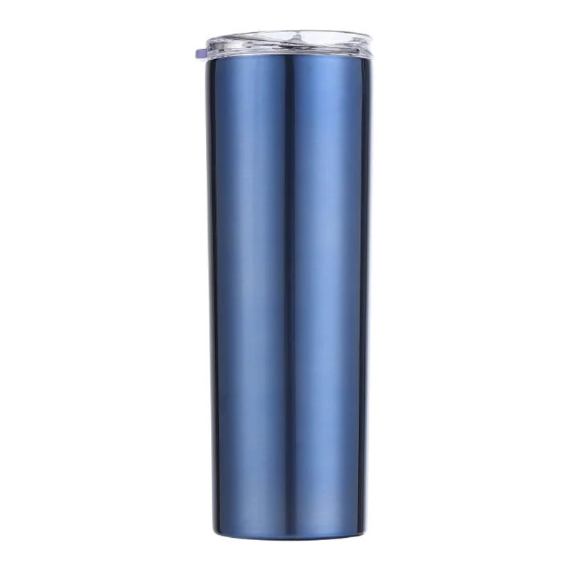 20oz Skinny Straight Tumbler with Lid - Double Wall Insulated | DIY Sublimation Blank