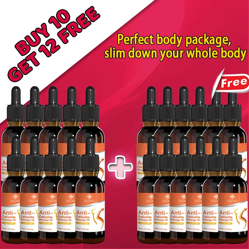 Slimming Essential Oil - Natural Fat Burning Body Massage Oil for Weight Loss