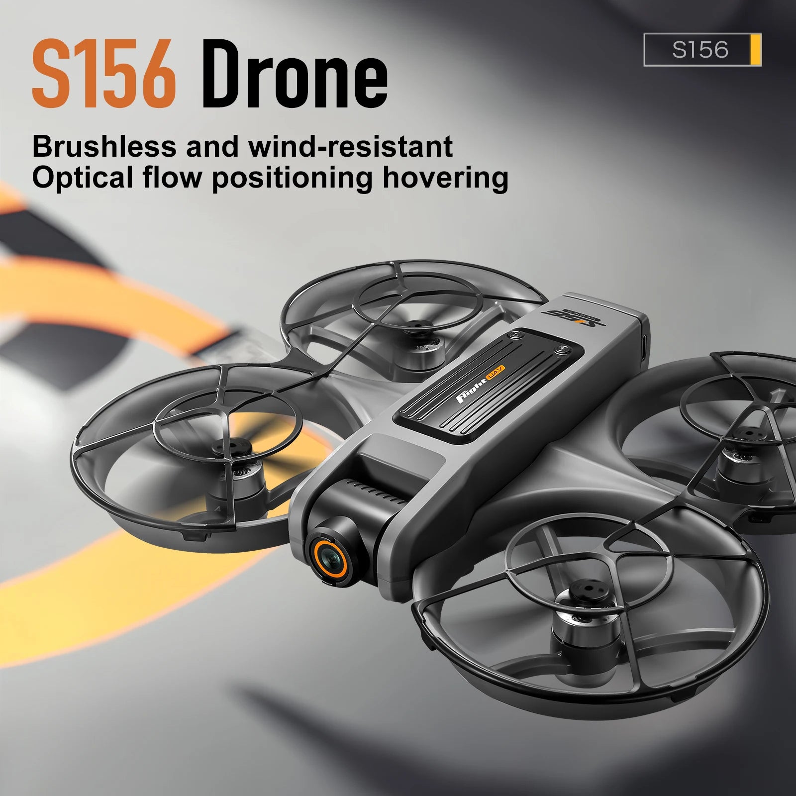 S156 Drone with 4K Camera & Optical Flow - 180° Adjustable Lens, Brushless Motors (180g)
