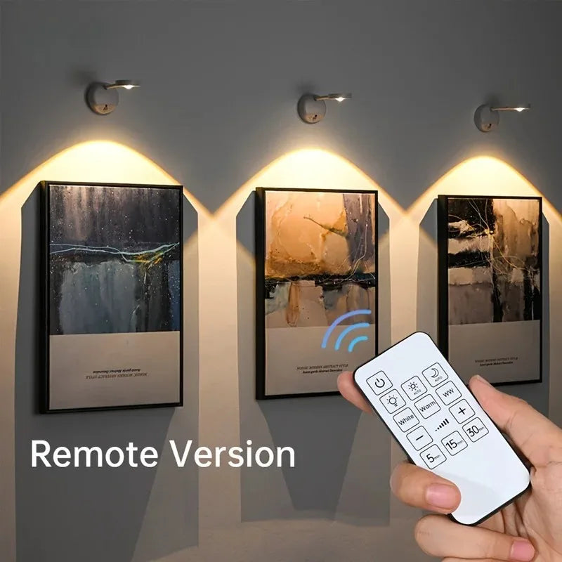 USB Rechargeable Wireless Wall Spotlight – Intelligent Human Sensing LED