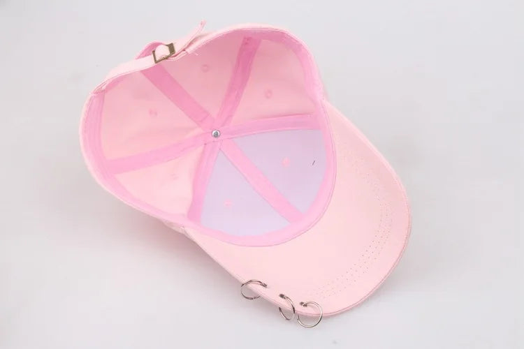 Ring Circle Baseball Cap - Korean K-Pop Style Snapback Dad Hat for Men & Women
