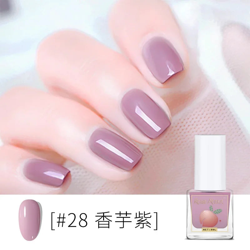 Water-Based Peelable Nail Polish - Fast Drying, Odorless, No UV Lamp Needed