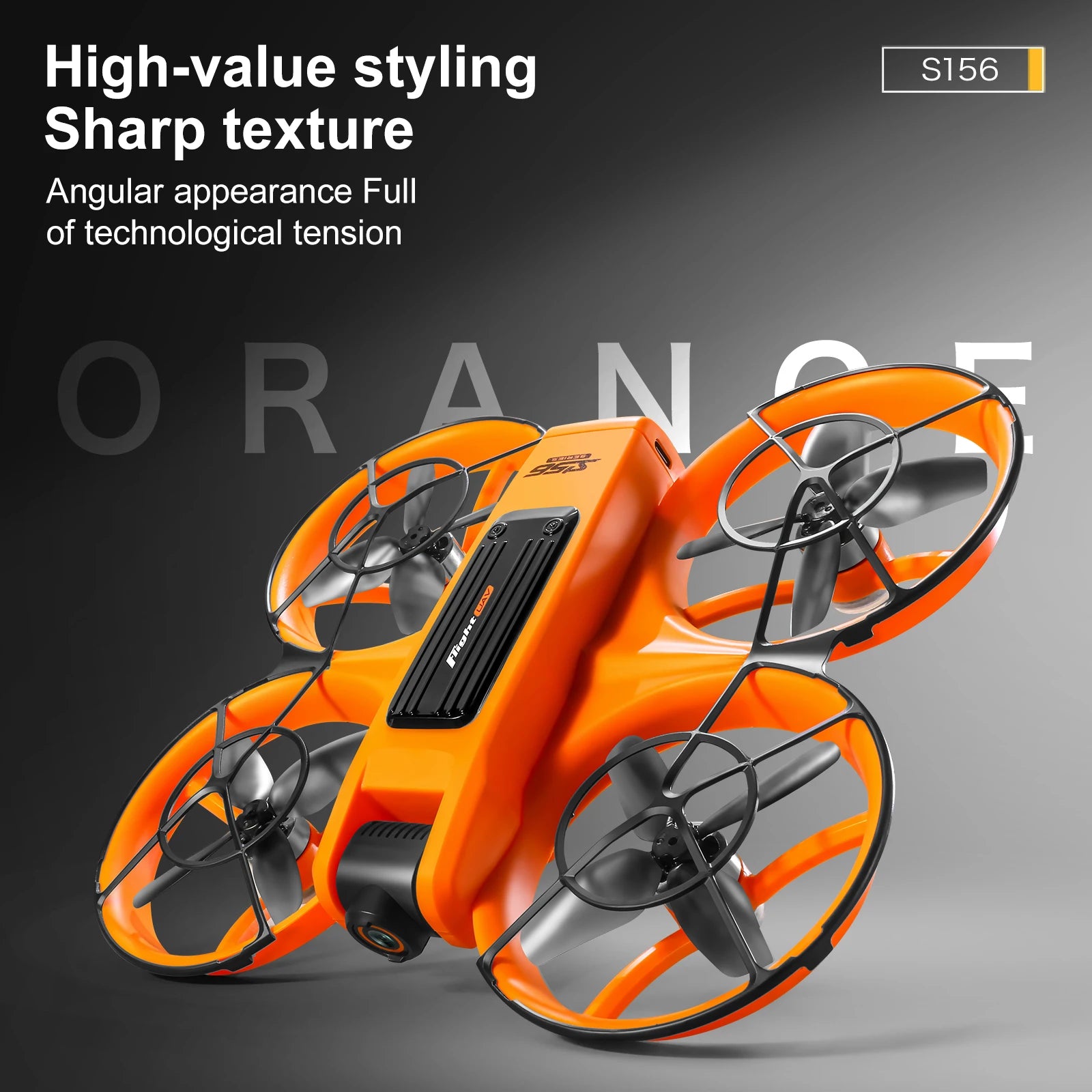 S156 Drone with 4K Camera & Optical Flow - 180° Adjustable Lens, Brushless Motors (180g)