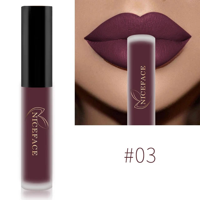 Waterproof Matte Liquid Lipstick - 25 Colors, Long-Lasting Lip Gloss