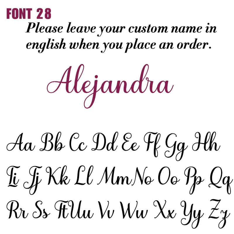 Custom Name Necklace – Personalized Cursive Pendant in Stainless Steel