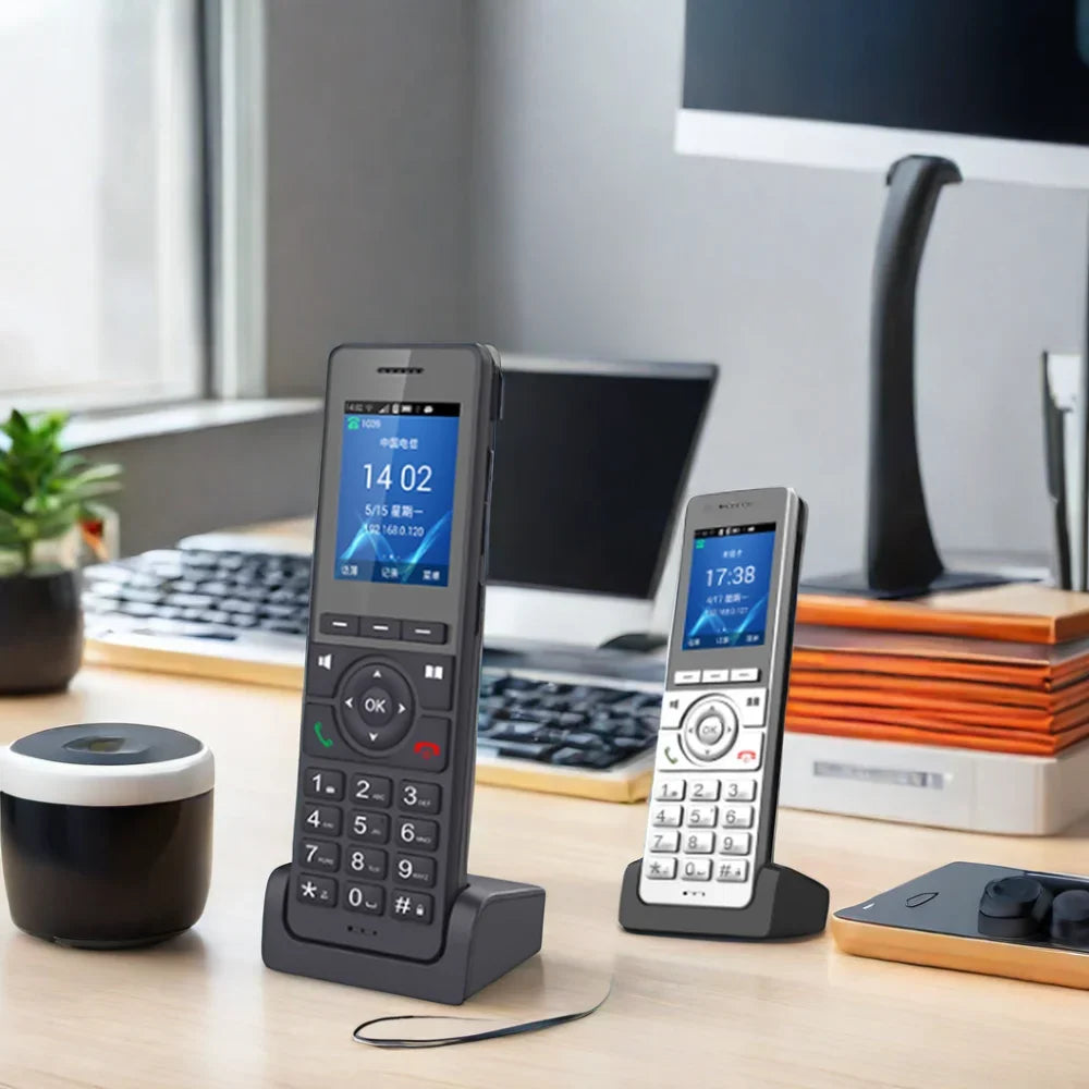 4G LTE WiFi VoIP Desktop Phone - Cordless SIP Phone with 2.4" Screen & 3-Way Conference