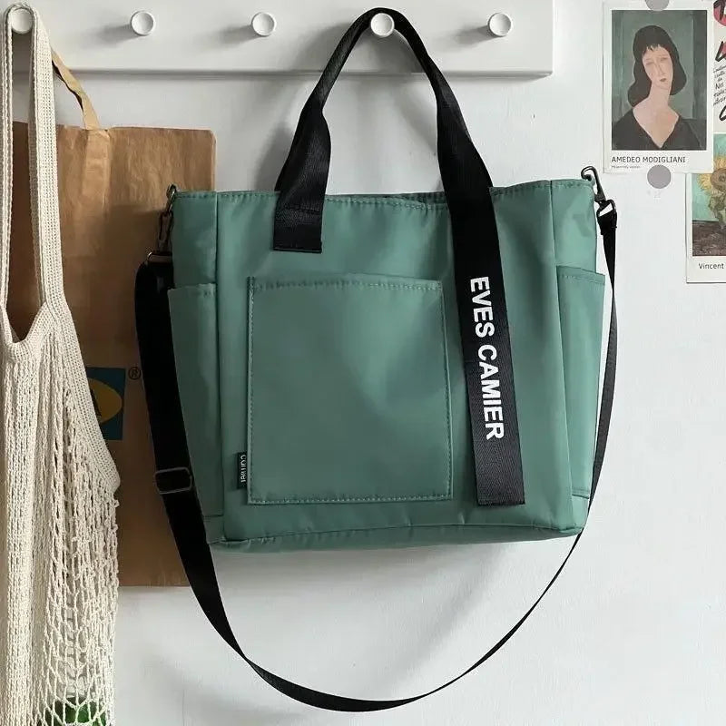 Casual Tote Bag – Large Capacity Waterproof Canvas Messenger Bag
