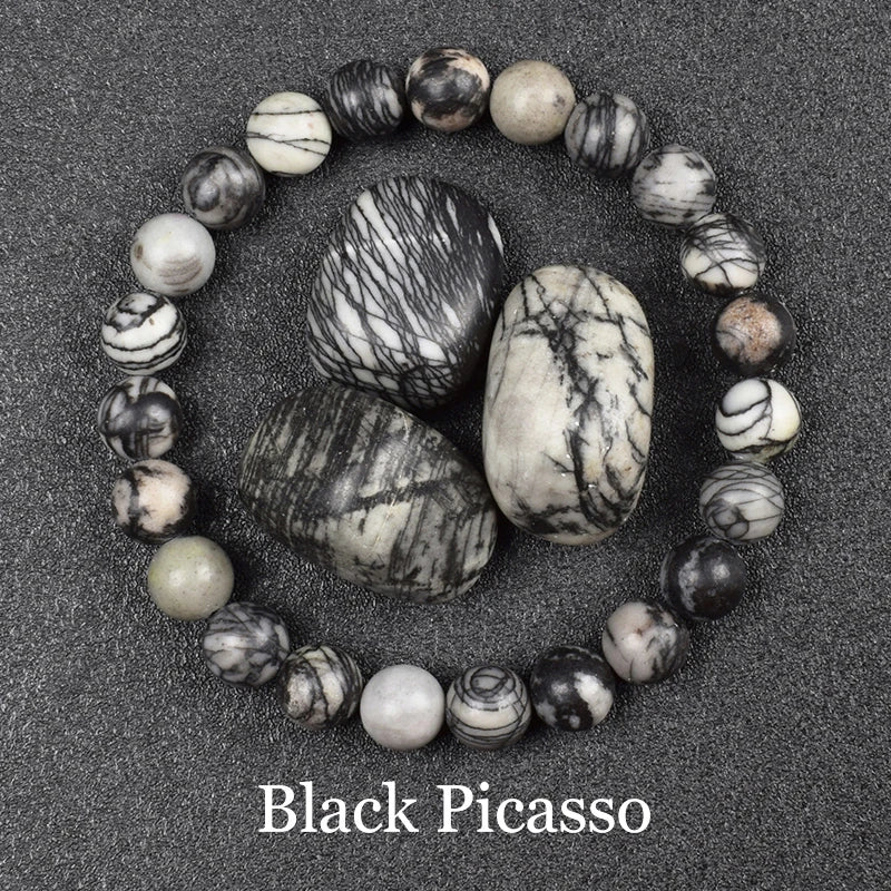 Golden Obsidian Beads Bracelet – Natural Energy Stone Jewelry for Protection & Strength
