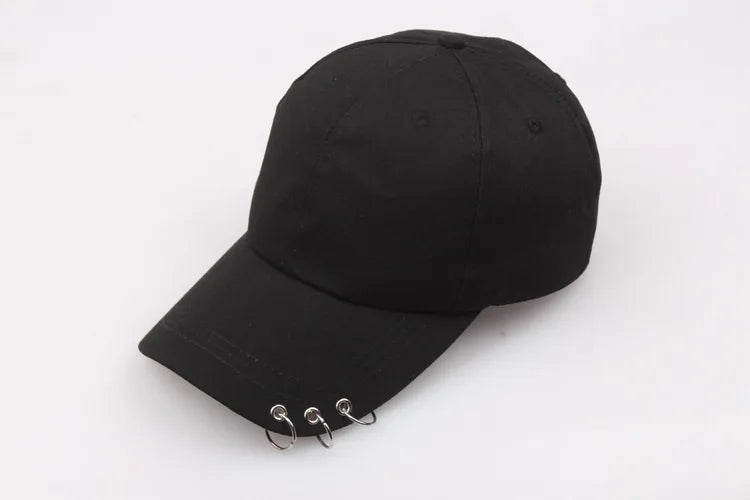 Ring Circle Baseball Cap - Korean K-Pop Style Snapback Dad Hat for Men & Women