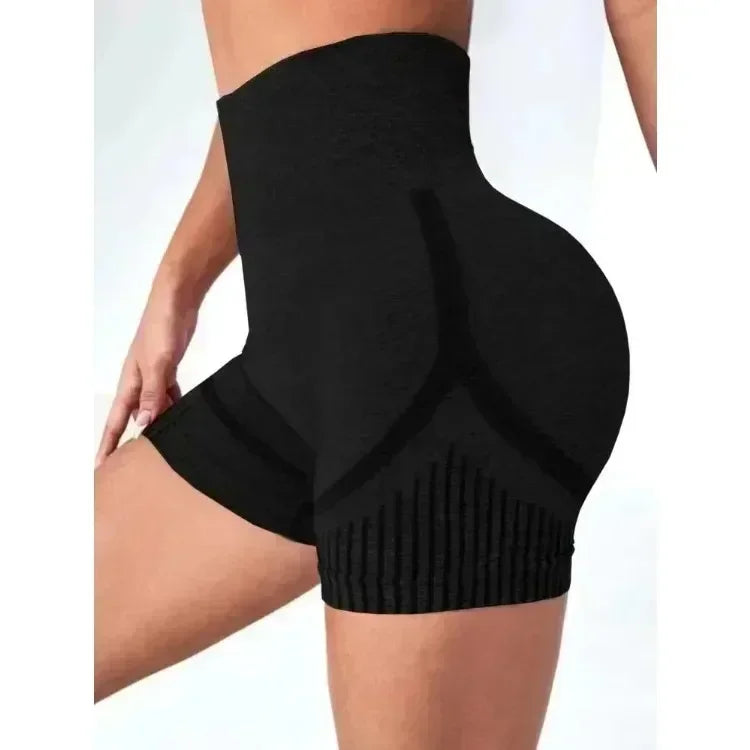 Women Yoga Shorts High Waist Workout Shorts Fitness Yoga Lift Butt Fitness Ladies Yoga Gym Running Short Pants Sportswear