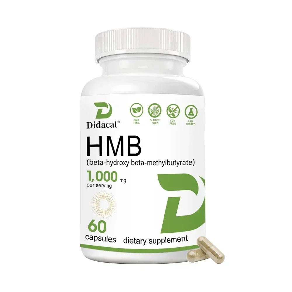 HMB 1000mg + Vitamin D3 - Muscle Growth, Lean Mass & Recovery Supplement