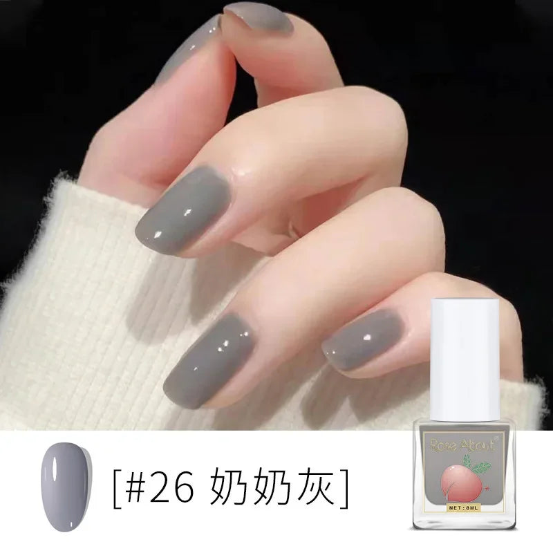 Water-Based Peelable Nail Polish - Fast Drying, Odorless, No UV Lamp Needed