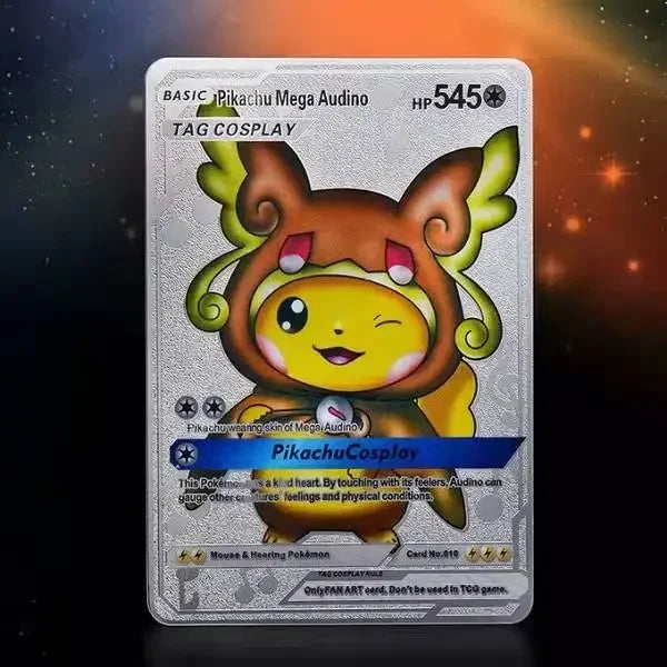 Spanish Pokemon Gold Metal Cards – Mewtwo, Pikachu GX & Charizard VMAX Set
