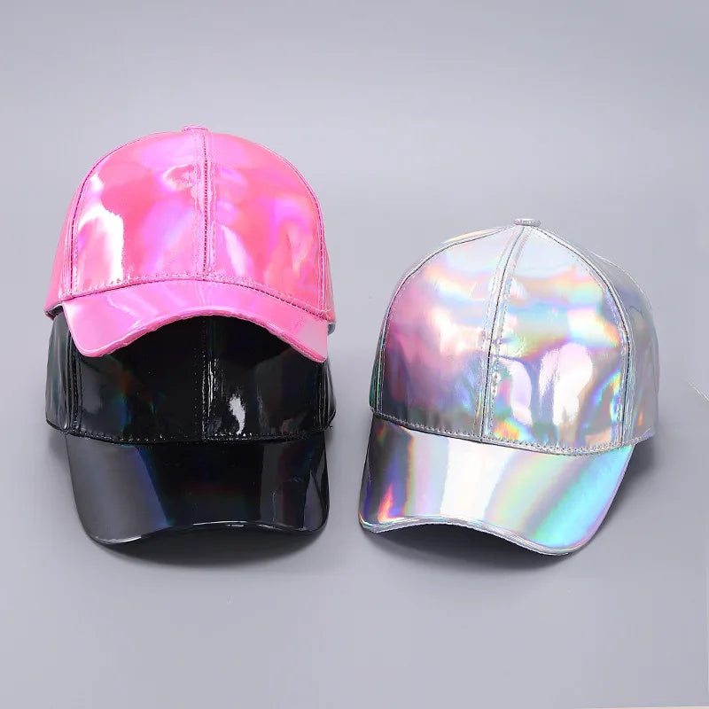 Waterproof PU Baseball Cap - Hip-Hop Rain Hat with Curved Brim for All-Weather Wear
