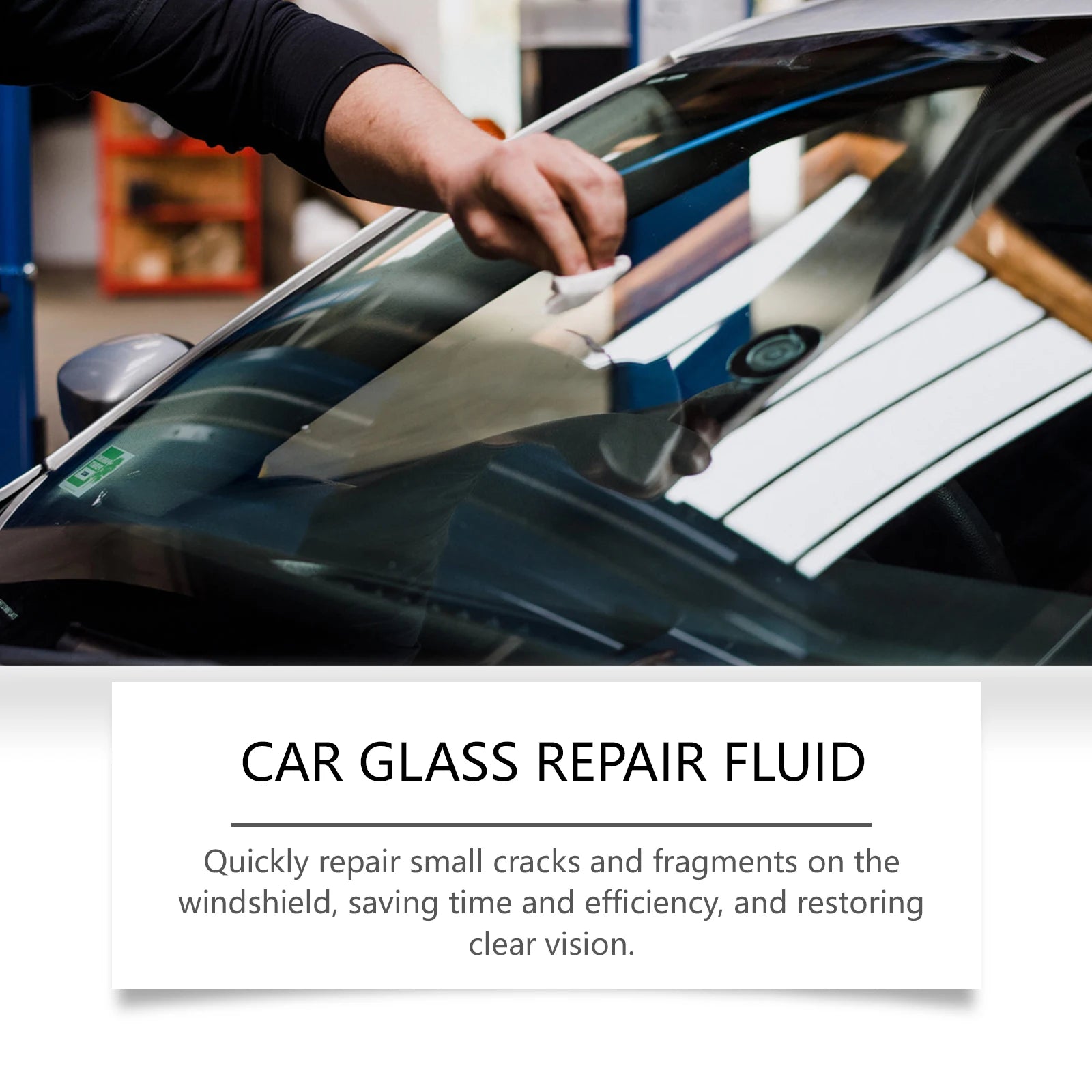 Car Windshield Repair Kit DIY Glue Quick Fix Car Glass Crack Repair Agent Chips Cracks Combined Repair for All Types of Glass
