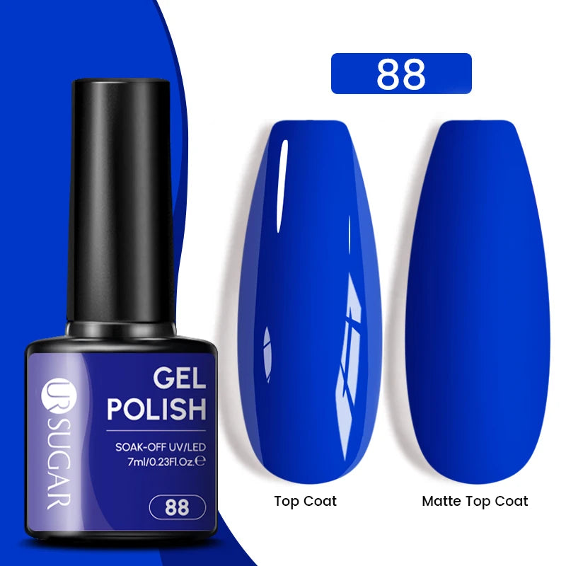 Dark Red Gel Nail Polish – Soak-Off LED/UV Gel Varnish for Salon & Home Use