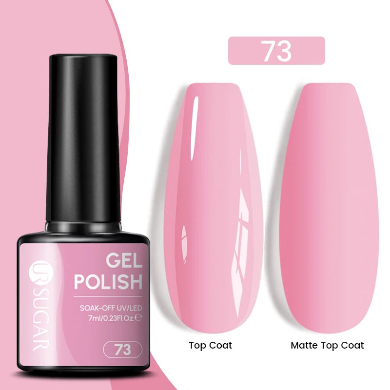 Glitter Gel Nail Polish – Semi-Permanent UV LED Gel with Sparkling Shimmer Finish