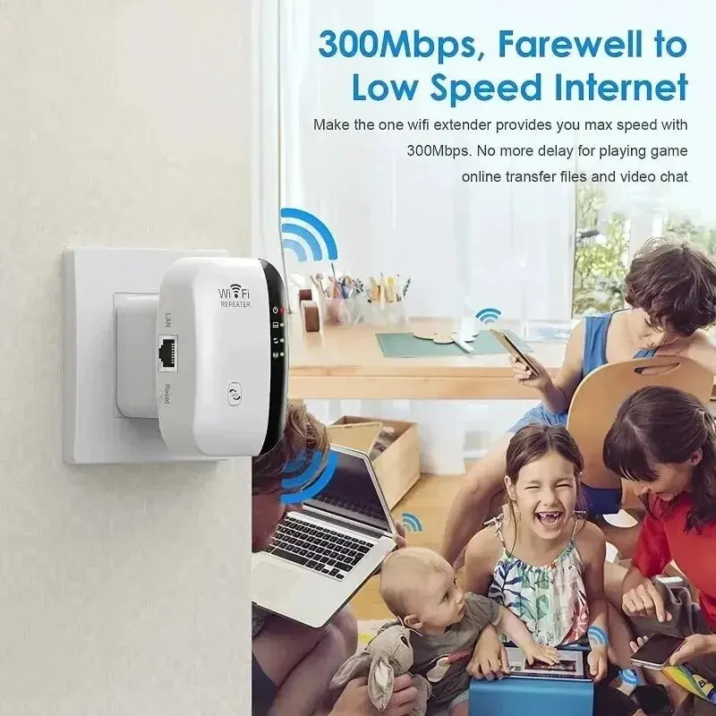 🔥 45% OFF! WiFi Extender 300Mbps - Eliminate Dead Zones, Boost Signal Range 📶