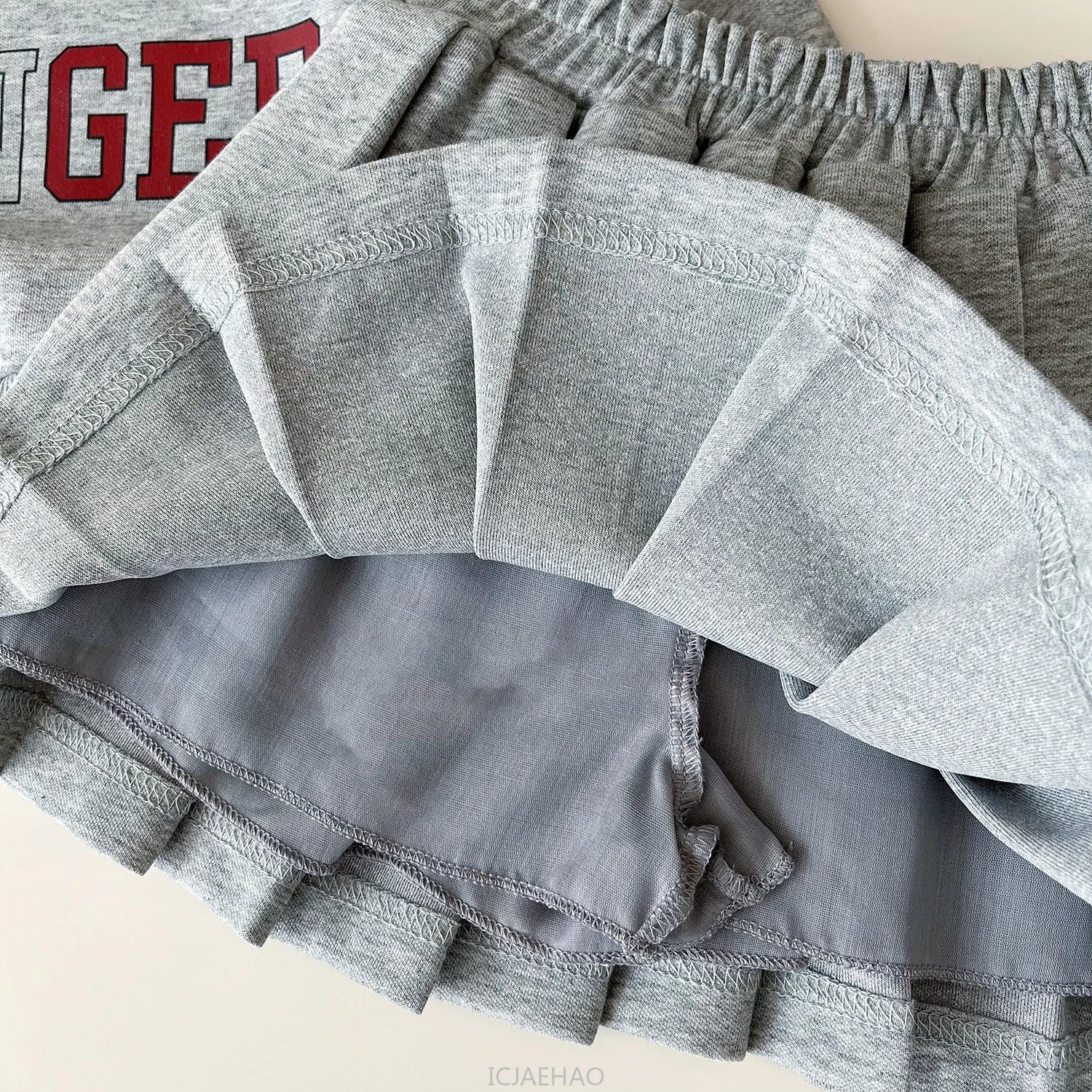 Girls Korean-Style Sweatshirt & Pleated Skirt Set - 2-Piece Fall Outfit (Ages 7-13)