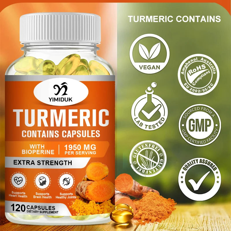 Turmeric Curcumin with Black Pepper - Joint Support, Inflammation & Digestive Health