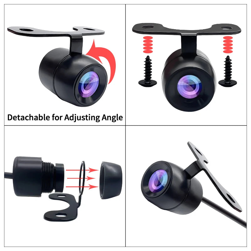 Car Backup Camera - Waterproof HD Night Vision Rear View Parking Camera with Guide Lines