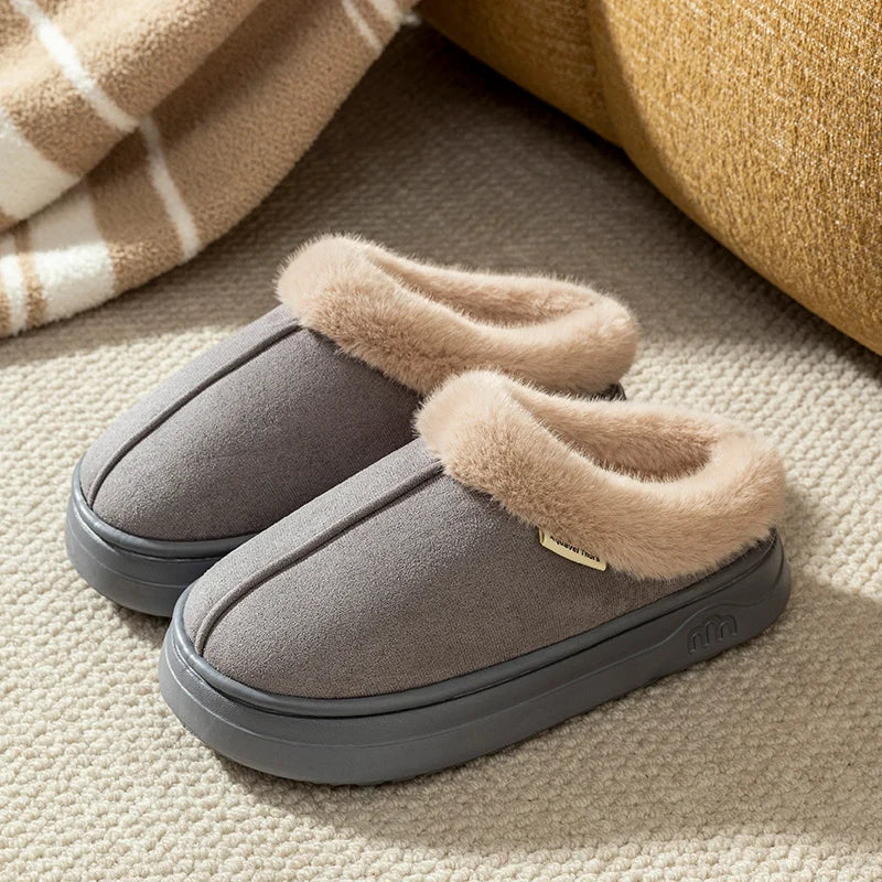 Women's Winter Slippers - Anti-Slip Indoor Outdoor Snow Boots with Thick Sole