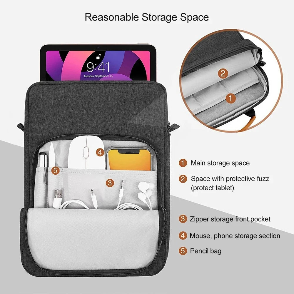 💼 FORTRESS FOR YOUR TECH! Waterproof Laptop Sleeve - Multi-Pocket Armor 🛡️