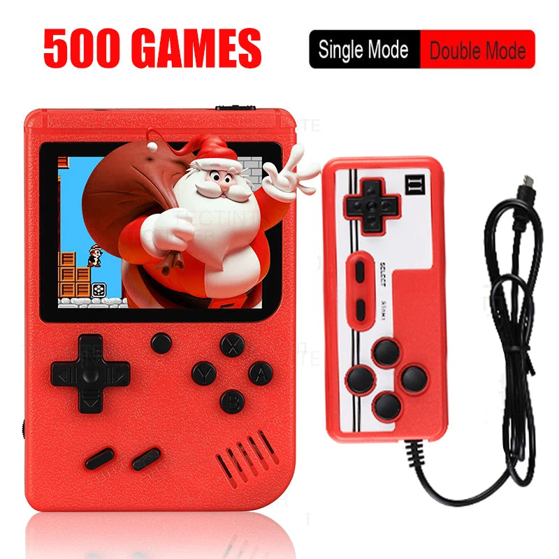 Portable Retro Mini Game Console - 8-Bit Handheld with 500 Built-In Games