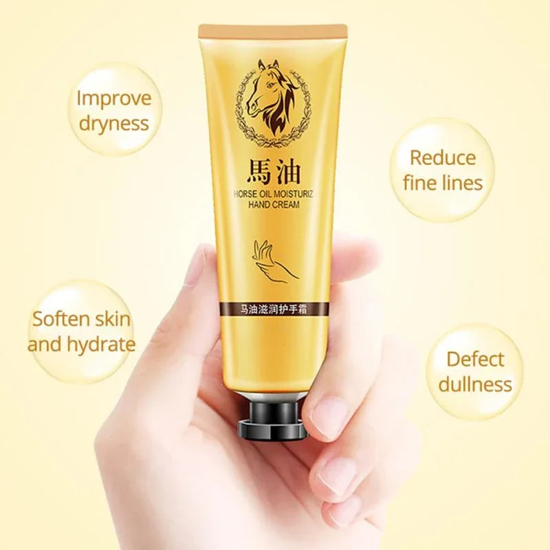 30G Horse Hand Cream Skin Care Moisturizing Hydrating Hand Cream for Winter Hand Care Nourishing Winter