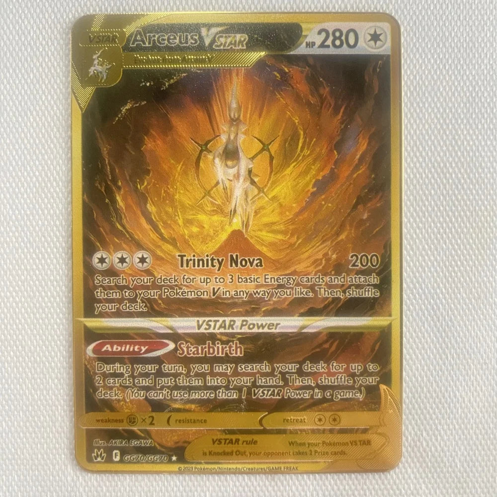Pokemon Gold Metal Cards – Mewtwo, Pikachu GX & Charizard VMAX Collector Set