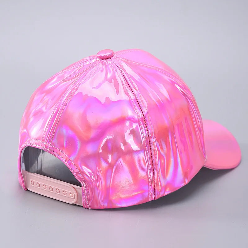 Waterproof PU Baseball Cap - Hip-Hop Rain Hat with Curved Brim for All-Weather Wear