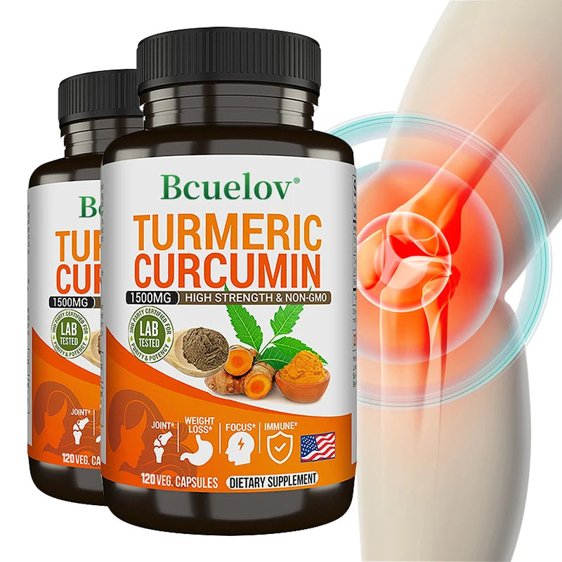 Turmeric Curcumin Capsules - Joint, Immune & Digestive Health Support