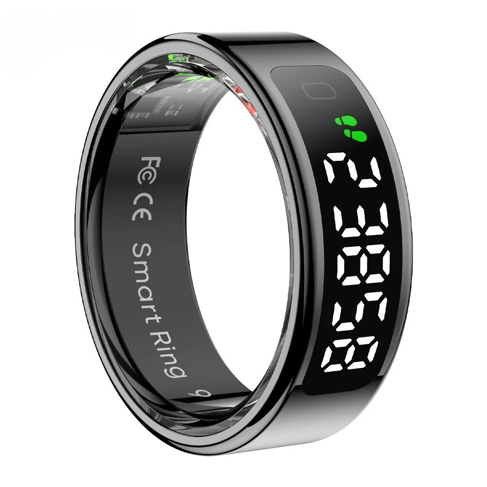 COLMI R12 Smart Ring - Health Tracking Ring with Display Screen & Wireless Charging