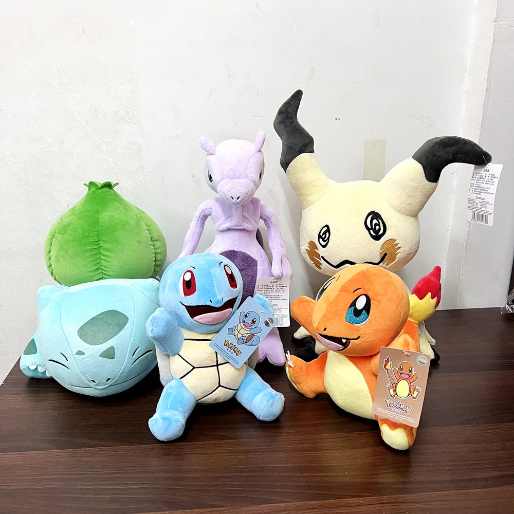 Pokemon Plush Toys – 47 Styles | Pikachu, Charmander, Squirtle & More Stuffed Animals