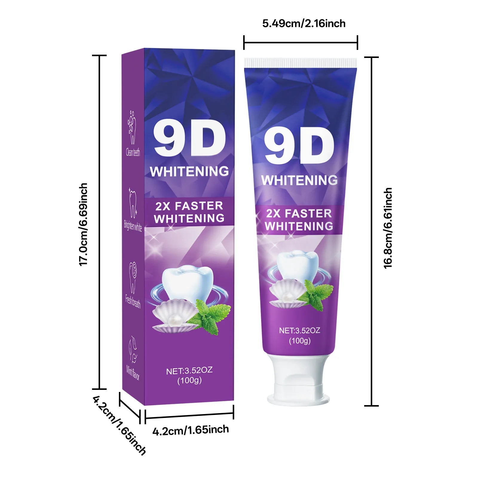💜 43% OFF! Purple Teeth Whitening Toothpaste - Color Correcting Formula for Instant Brightness