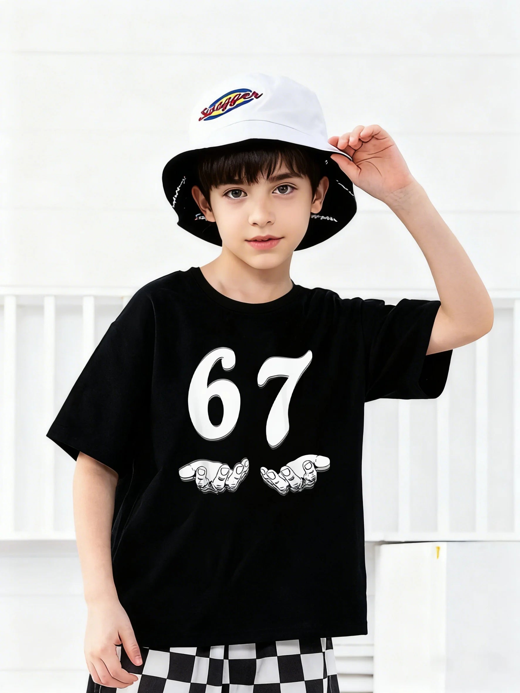 Number Print Kids T-Shirt Fun Comfortable Tee
