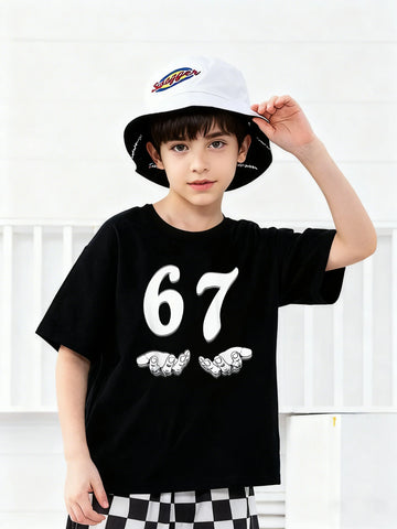 Number Print Kids T-Shirt Fun Comfortable Tee
