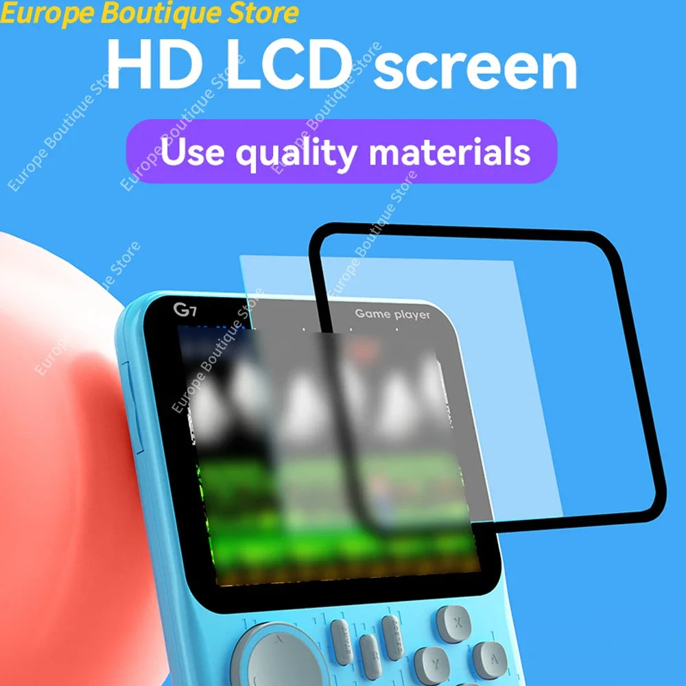 G7 Handheld Game Console - 3.5" Screen with 666 Retro Games & Gamepad Option