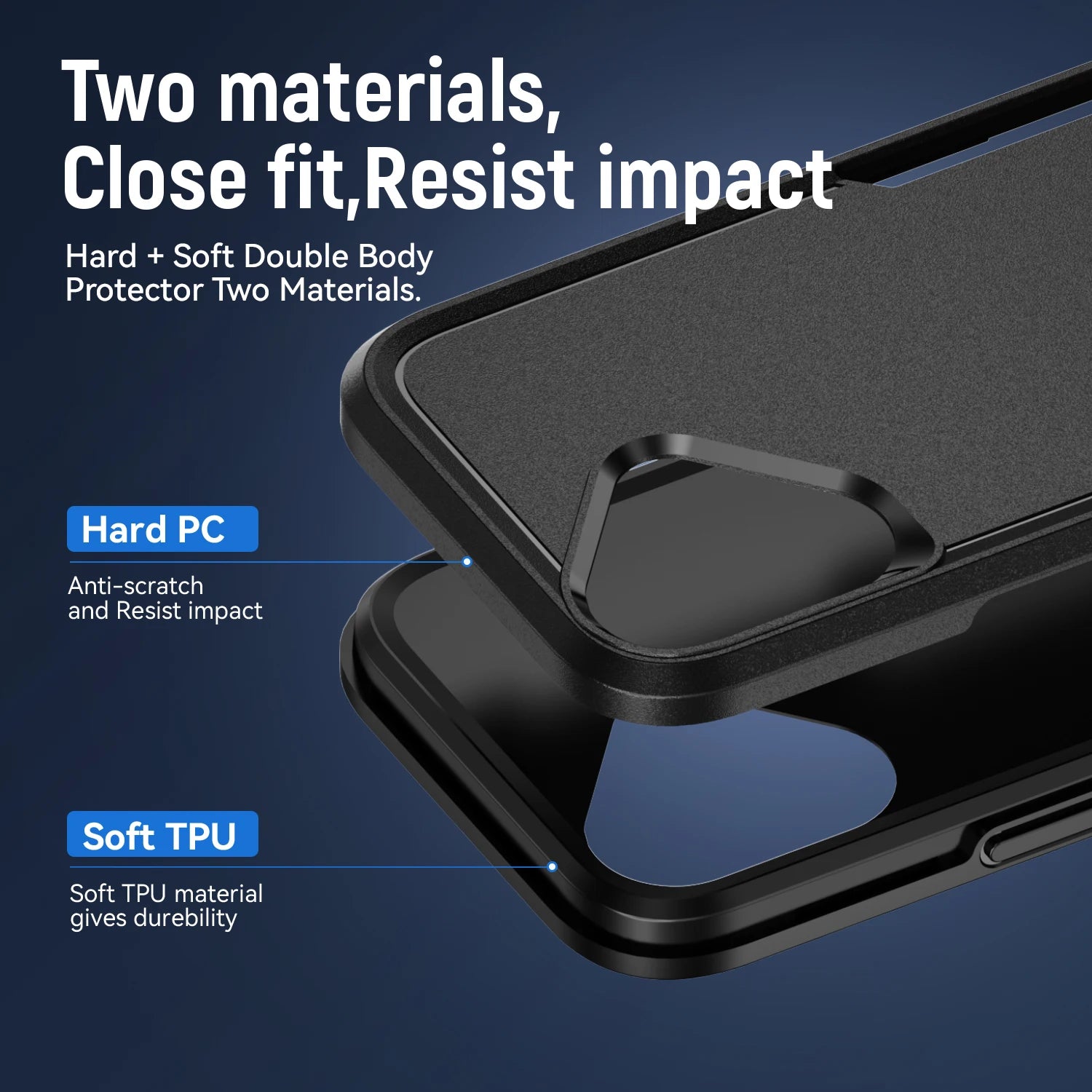 🔥 SALE! Hard Armor Matte Case for iPhone 17/16/15 Pro Max - Dual Layer Protection