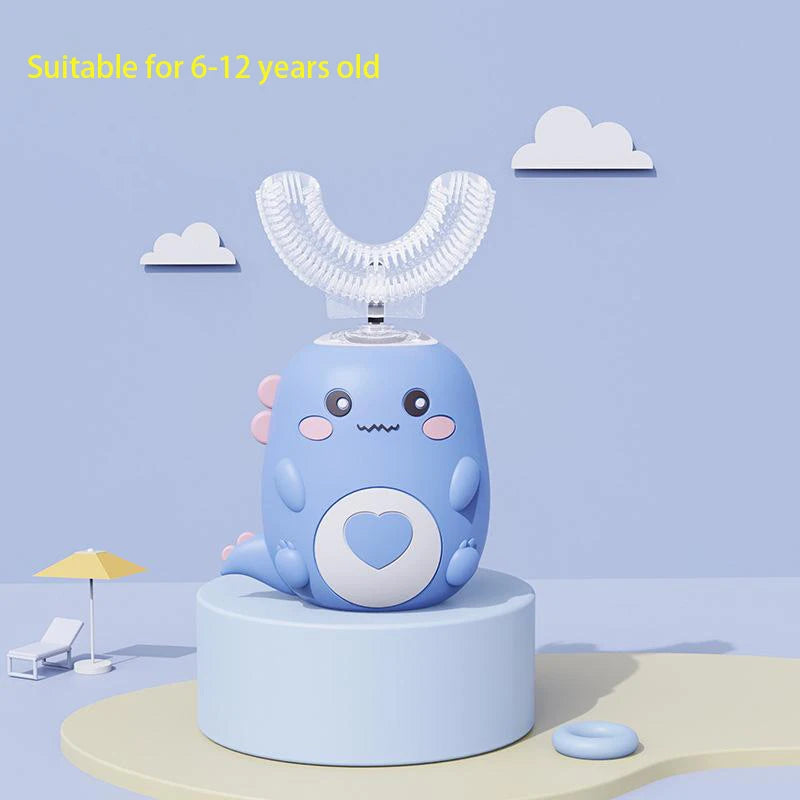 Children's U-Shaped Electric Toothbrush - 360° Smart Sonic Rechargeable Kids Toothbrush