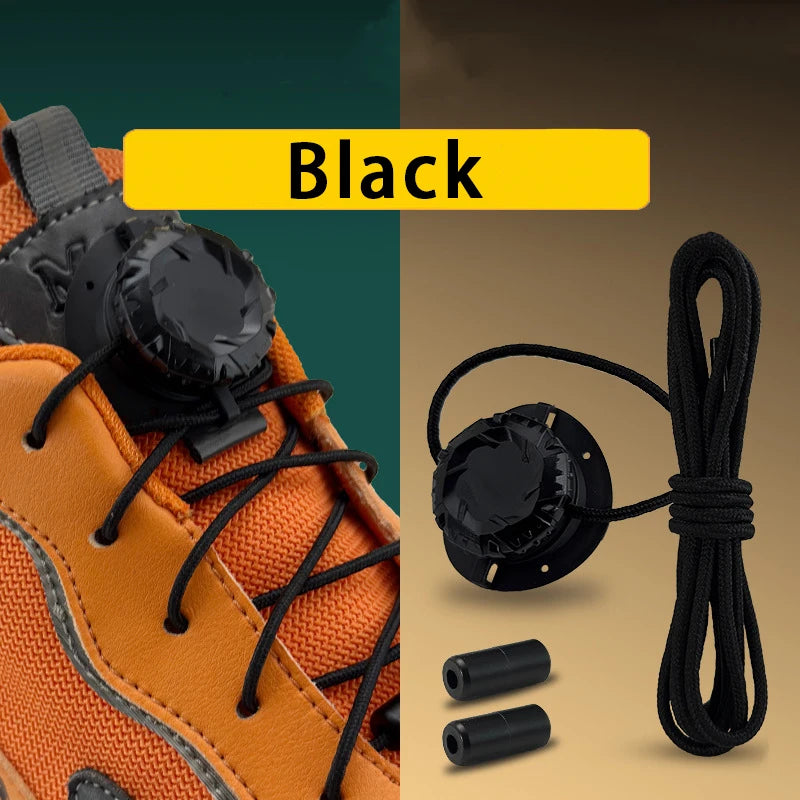 No Tie Shoelaces - Fashion Swivel Buckle Laces for Kids & Adults (1 or 2 Pairs)
