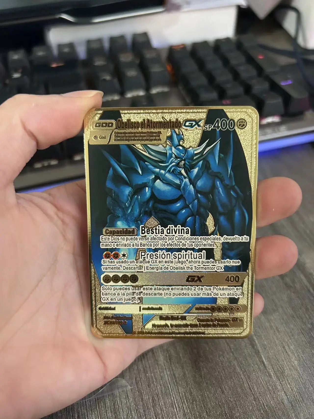 Spanish Pokemon Metal Cards – Mewtwo, Pikachu GX & Charizard VMAX Set
