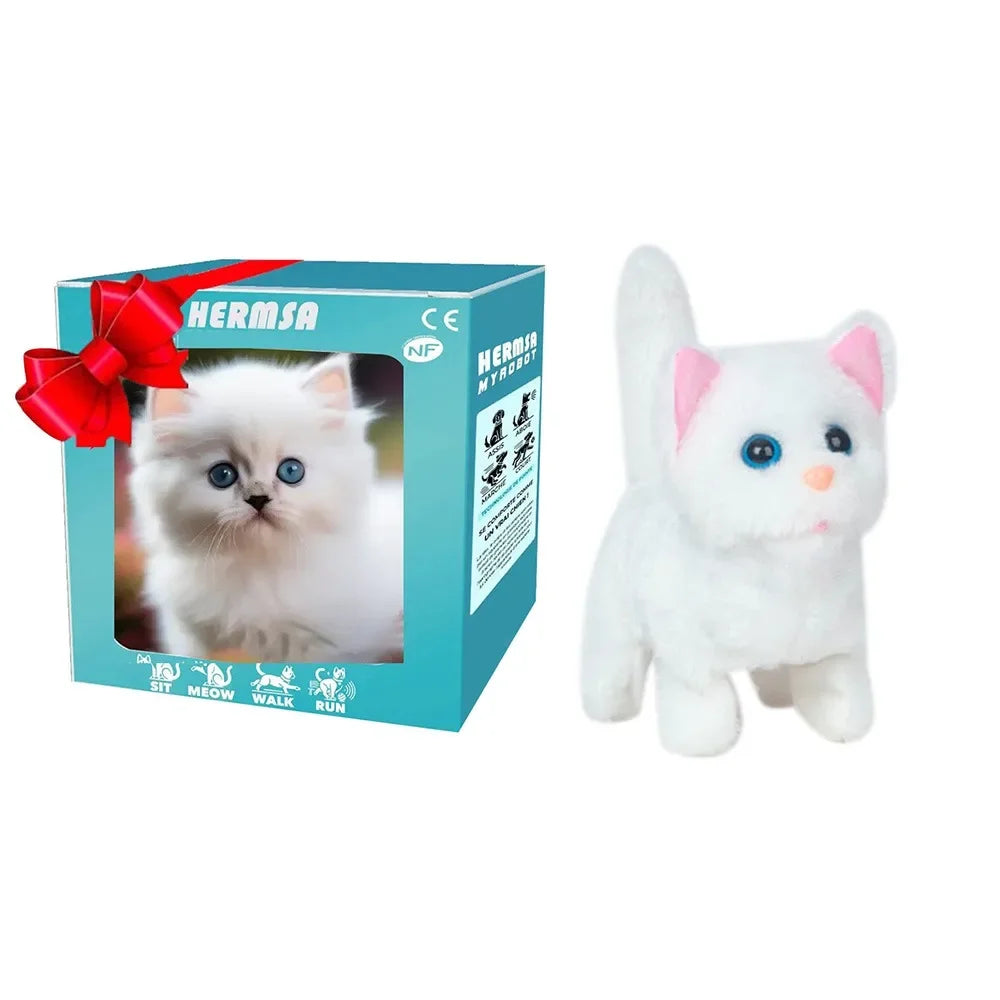 2025  Fashion Plush Robot Puppy Interactive Walking Simulated Puppy Barking Tail Wagging Educational Gift Chilren