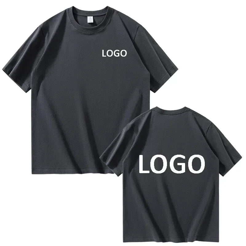 Customized 100% Cotton Printed T-Shirt – Men & Women Short Sleeve Streetwear