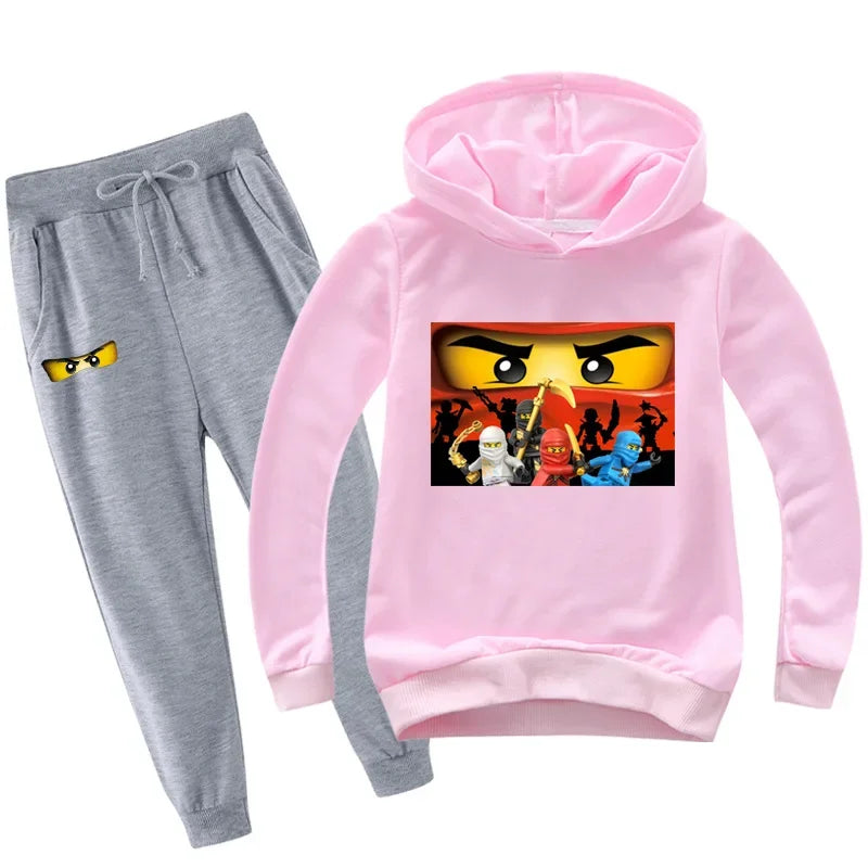 Kids Clothes Baby Boys 2-13 years Spring Autumn Children Clothing Sets Hoodies Pants 2 Pcs Set Tracksuit Anime Outwear Coat