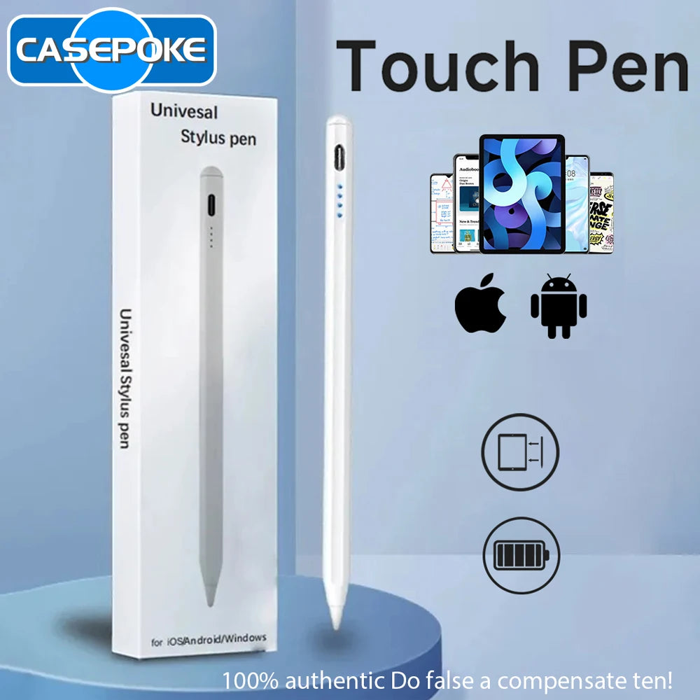 Universal Stylus Pen – Touch Pen for iPad, iPhone, Android Tablets & Smartphones + Pencil Case & Tips