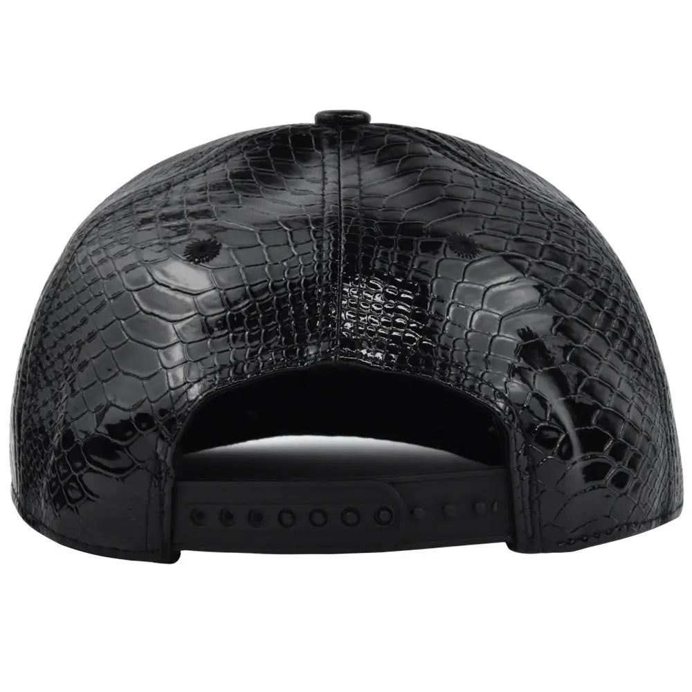 Cross Jesus Metal Label Hip-Hop Cap - Flat Brim Fitted Hat for Break Dance & Street Style