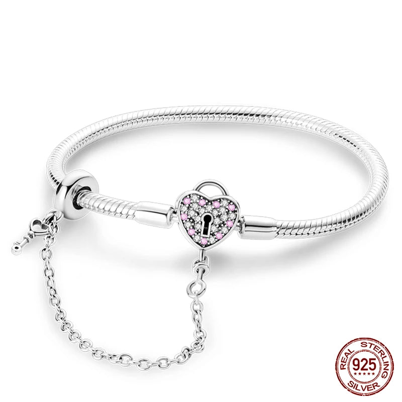 Silver Star Moon Clover Bracelet – DIY Charm Birthday Jewelry